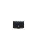 Chanel Quilted CC Bifold Caviar Wallet Black