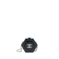 Chanel 18a CC Logo Evening Clutch Black