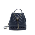 CHANEL BUCKET BAG IN Navy