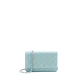 Chanel Wallet On Chain Caviar Pearly Light Blue