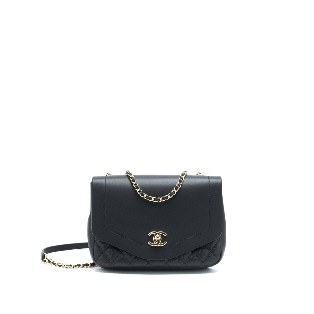 Chanel Flap Chain Bag Black L