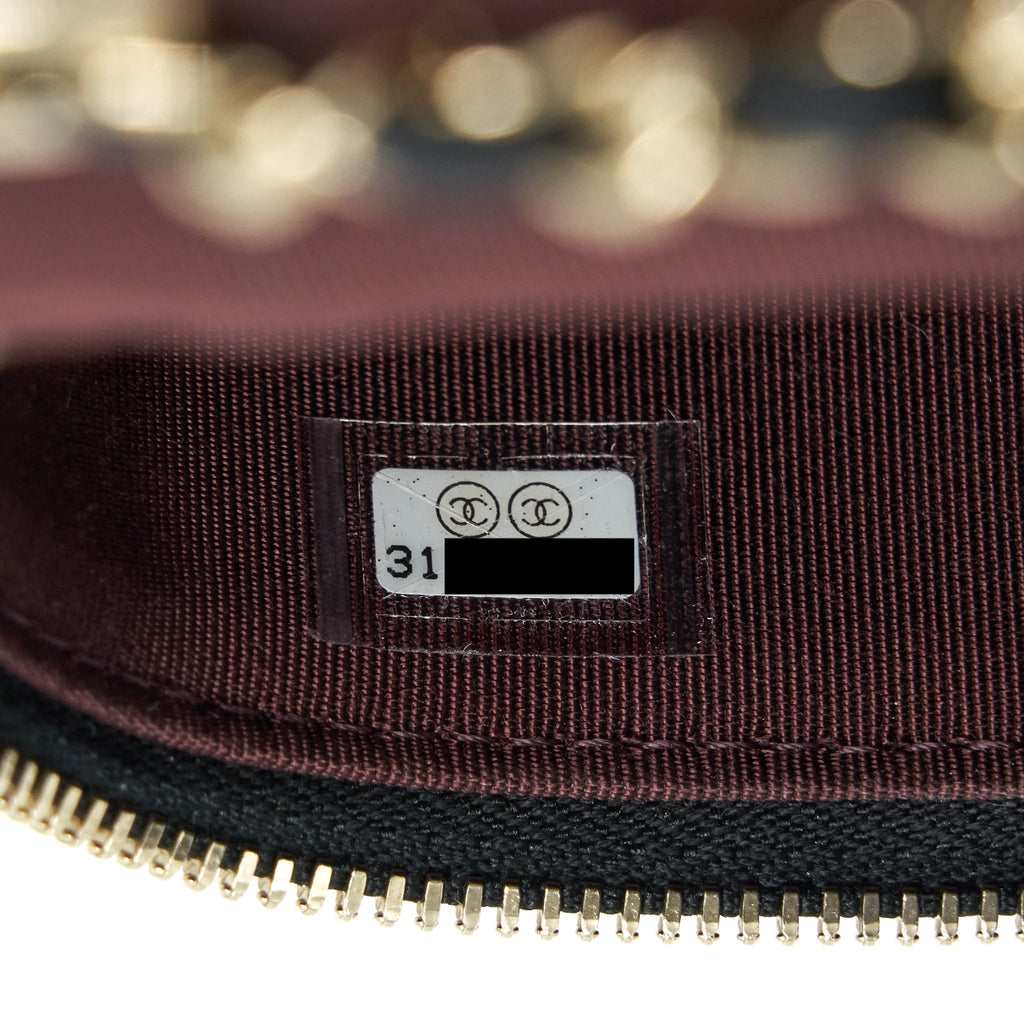 Chanel Mini Vanity Caviar In Black L