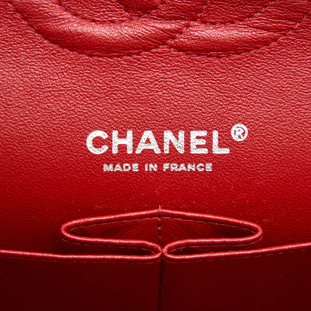 Chanel Medium Classic Double Flap Bag Patent Leather Red