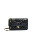 Chanel medium Classic double flap Bag Caviar black  serial 25
