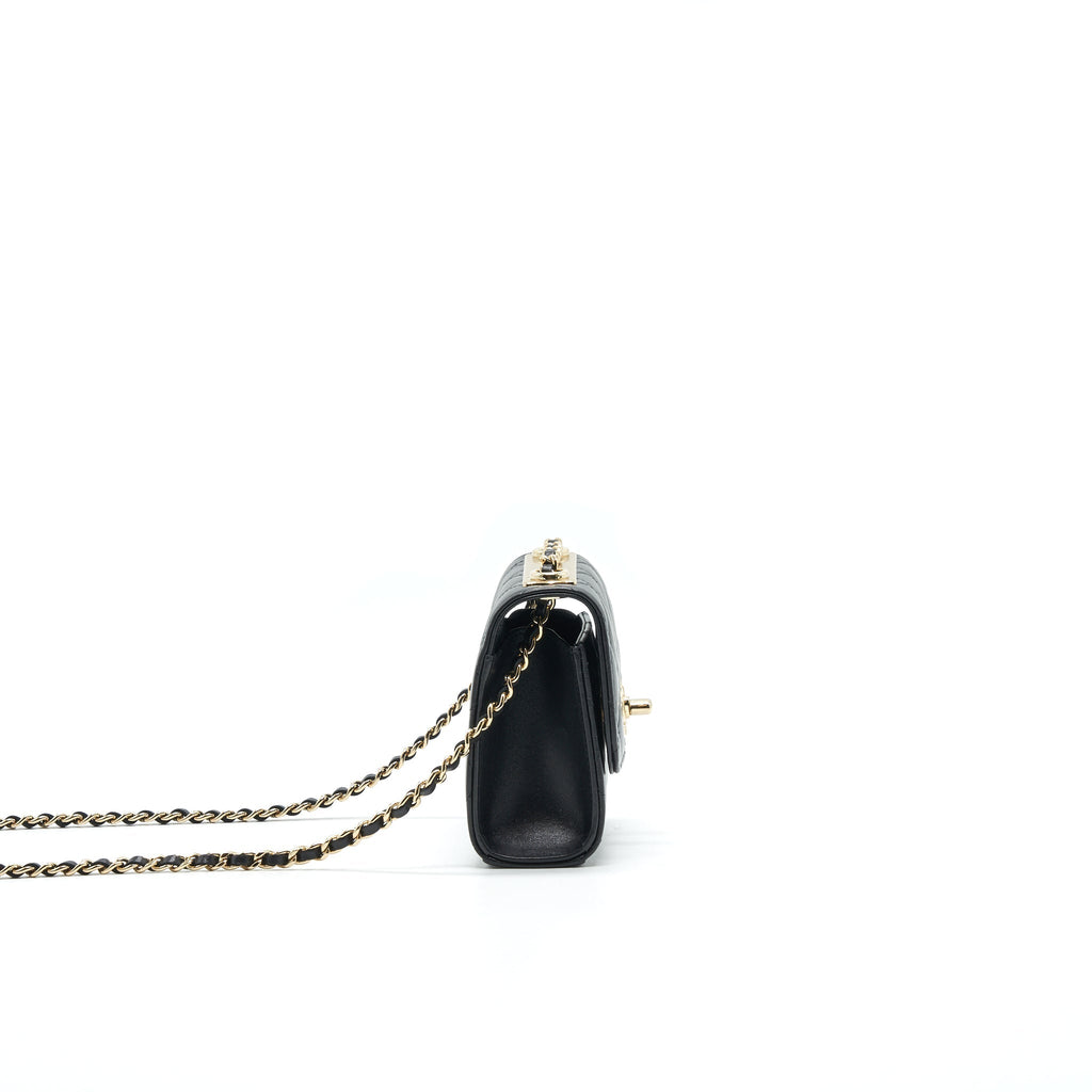 CHANEL MINI TRENDY CC CHAIN WALLET BLACK L