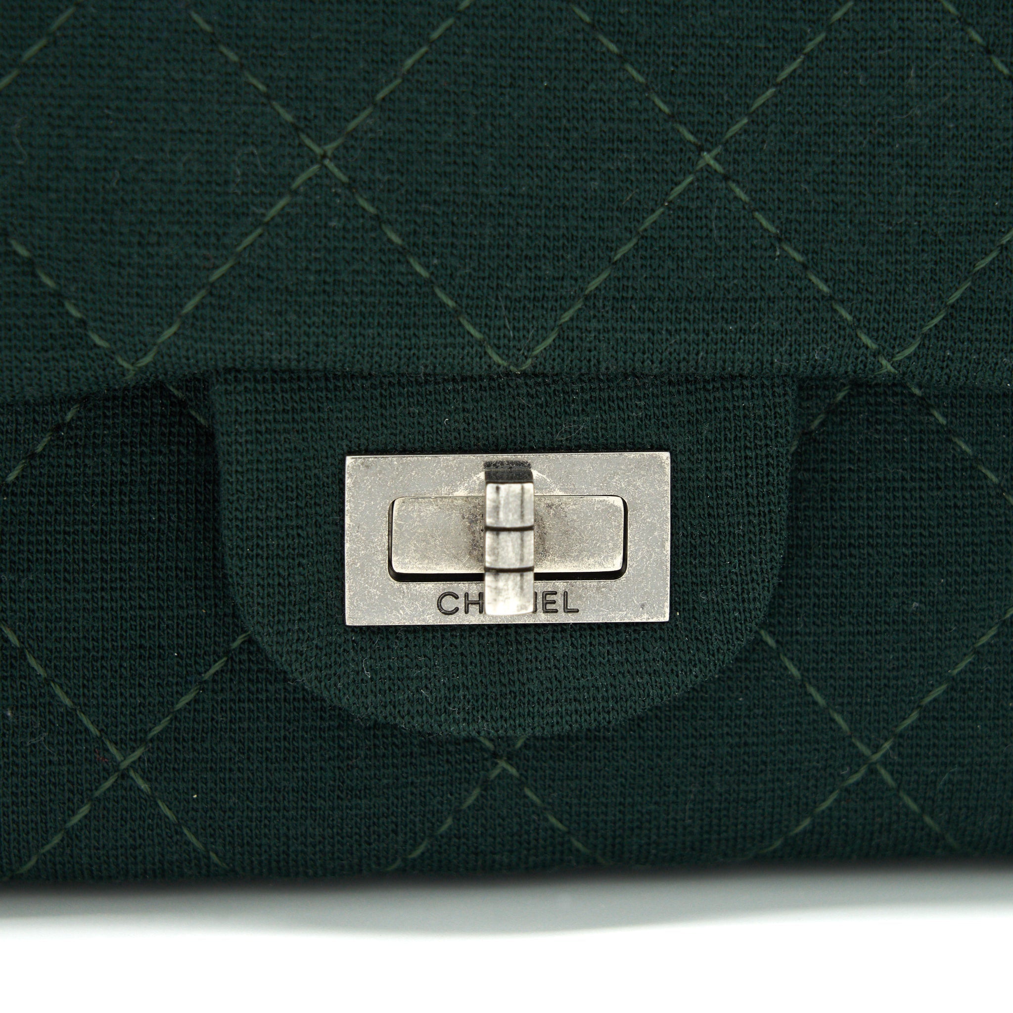 Chanel reissue 2.55 226 Flap Bag fabric Dark green
