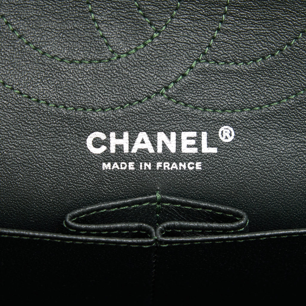 Chanel reissue 2.55 226 Flap Bag fabric Dark green
