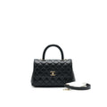 Chanel Small Coco Handle 24cm Caviar Black  ( Microchip)
