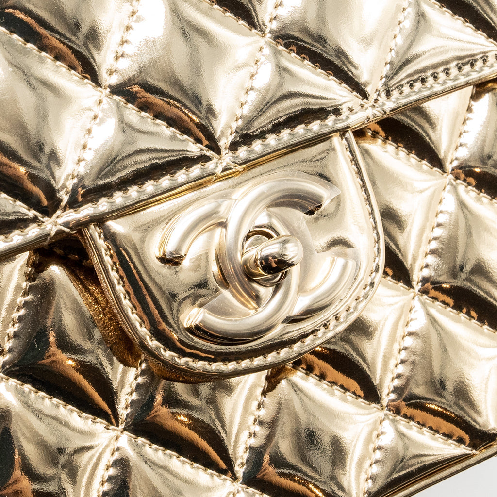 Chanel 24c backpack with star patent Gold L (microchip)