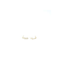 Chanel Coco Chanel Letter Earrings Crystal Light Gold Tone