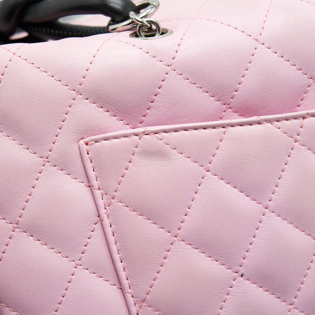 Chanel Cambon aligned Large Reporter Bag in Pink