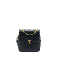 Chanel 22P Flap Backpack Caviar Black Brushed  (Microchip)