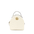 Gucci GG Marmont Backpack Calfskin White