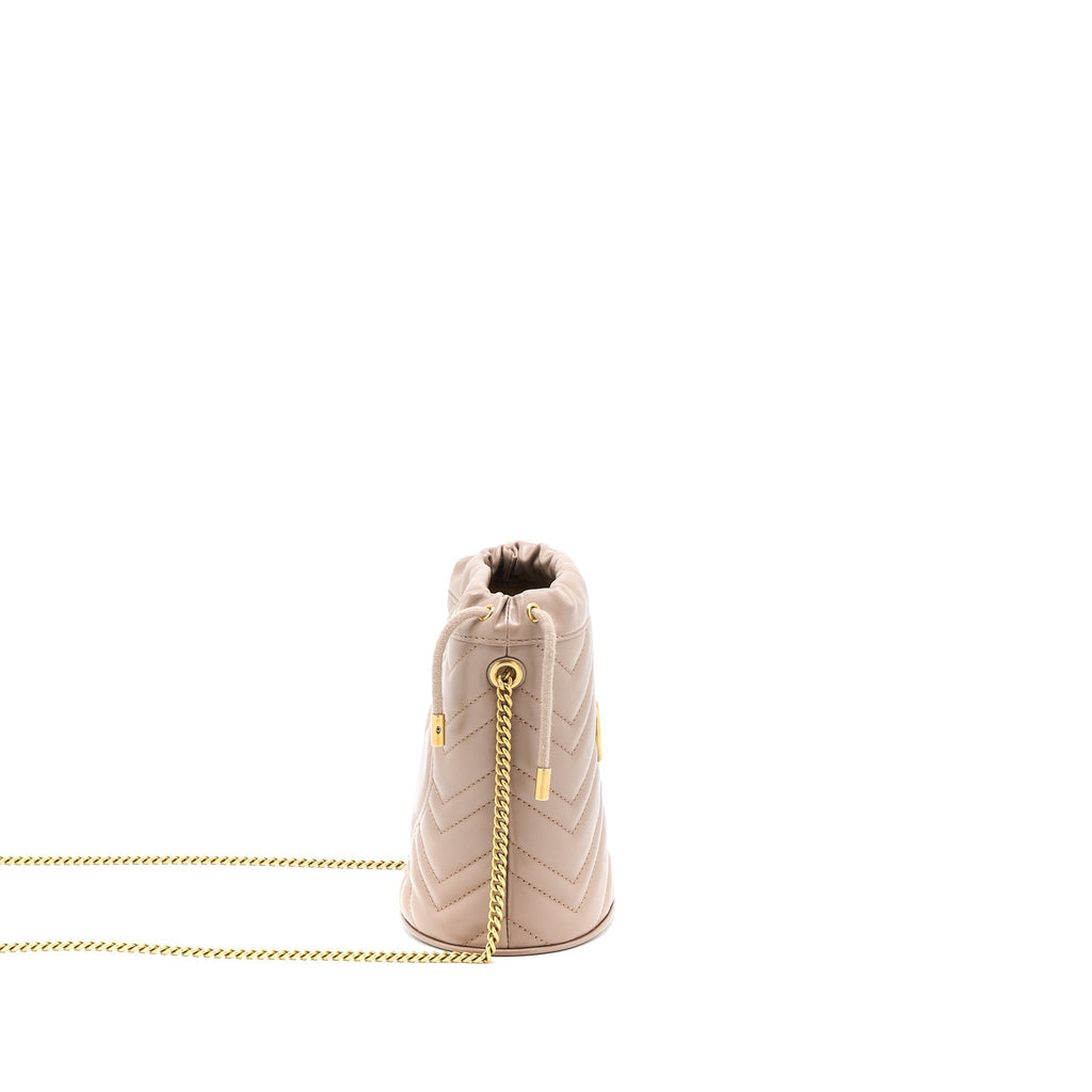 Gucci GG Marmont Mini Bucket Dark Beige