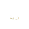 Chanel Coco/Chanel Letter Earrings Crystal Light Gold Tone