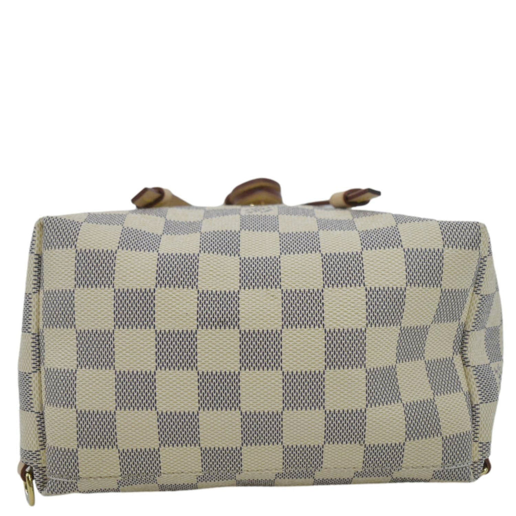 LOUIS VUITTON Sperone BB Damier Azur Backpack Bag White