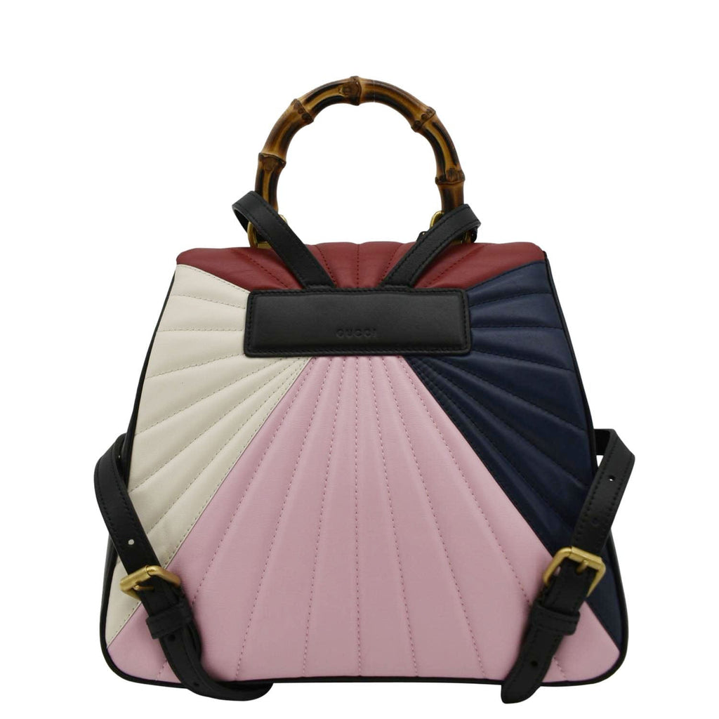 GUCCI Queen Margaret Quilted Leather Bee Backpack Multicolor 476664