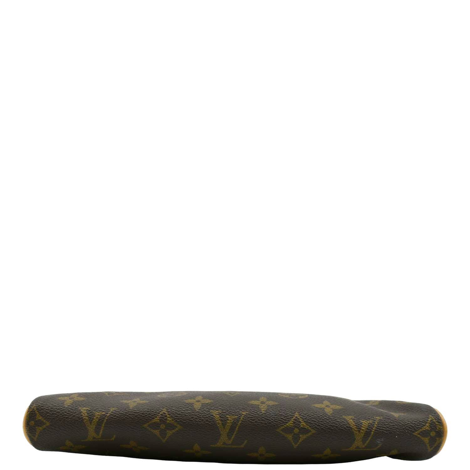 LOUIS VUITTON Eva Pochette Monogram canvas Clutch Crossbody Bag Brown