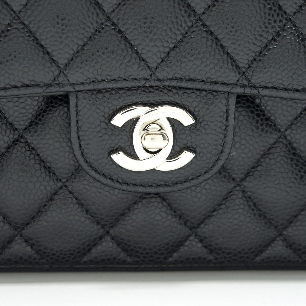 CHANEL CLASSIC SMALL DOUBLE FLAP CAVIAR