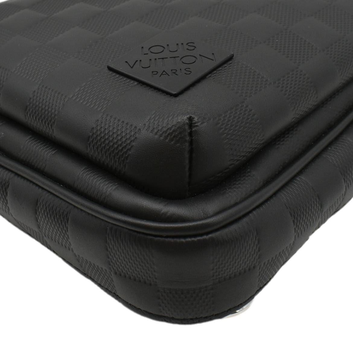 LOUIS VUITTON Avenue Sling Damier Infini Leather Backpack Bag Black