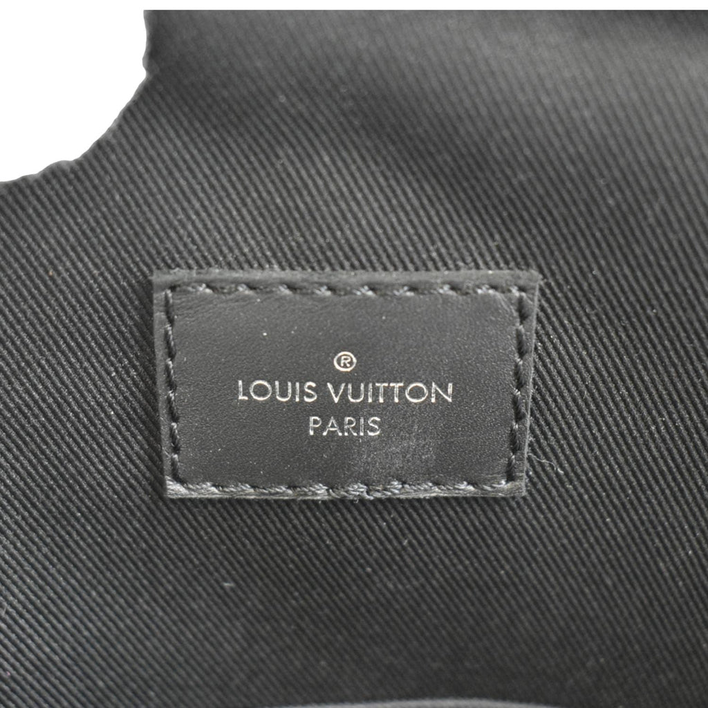 LOUIS VUITTON Avenue Sling Damier Infini Leather Backpack Bag Black