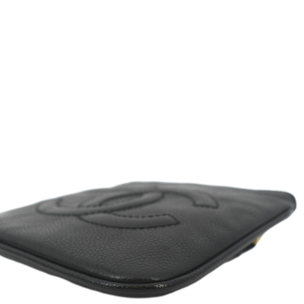CHANEL Vintage Timeless Caviar Leather Belt Bag Black