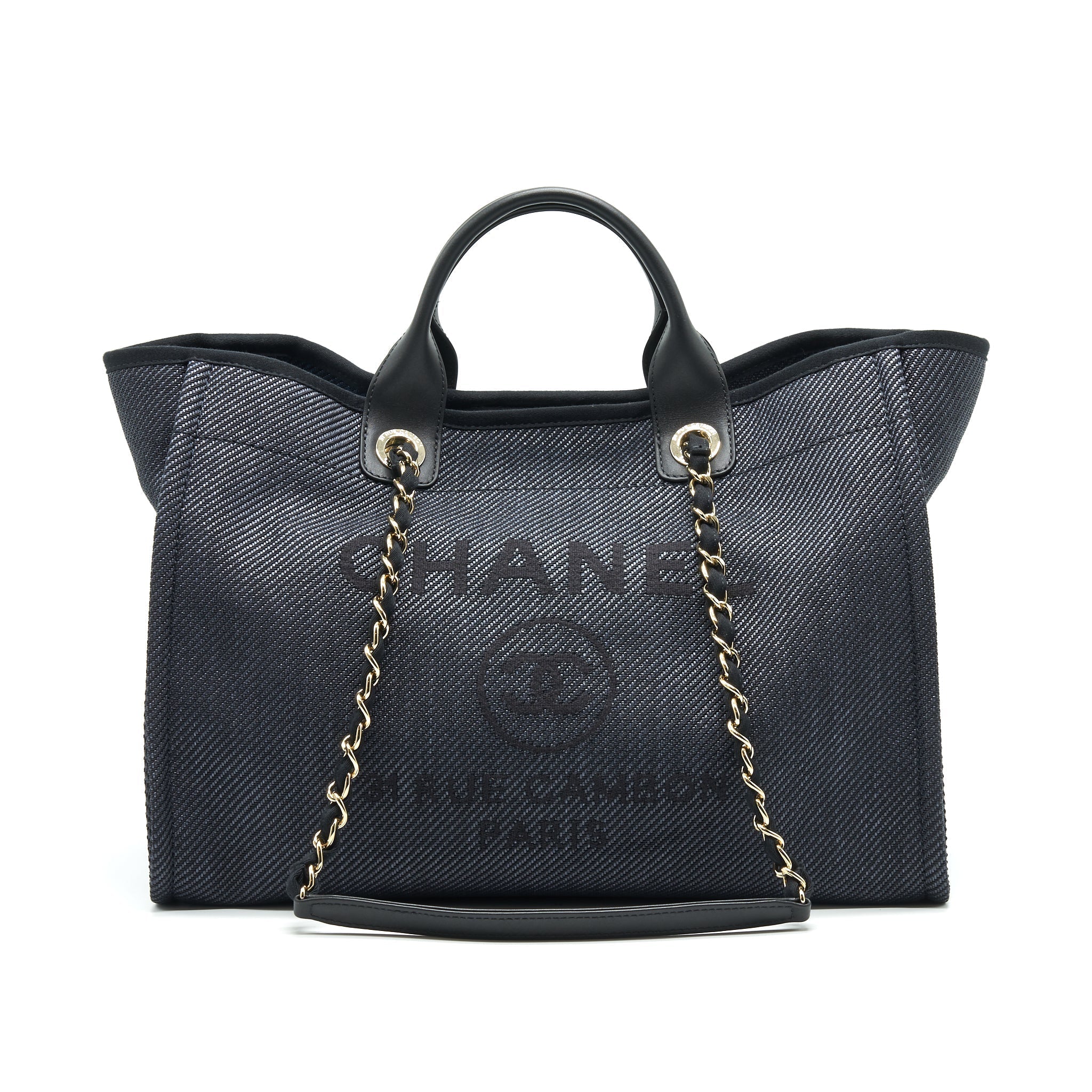 Chanel Medium Deauville Tote In Black