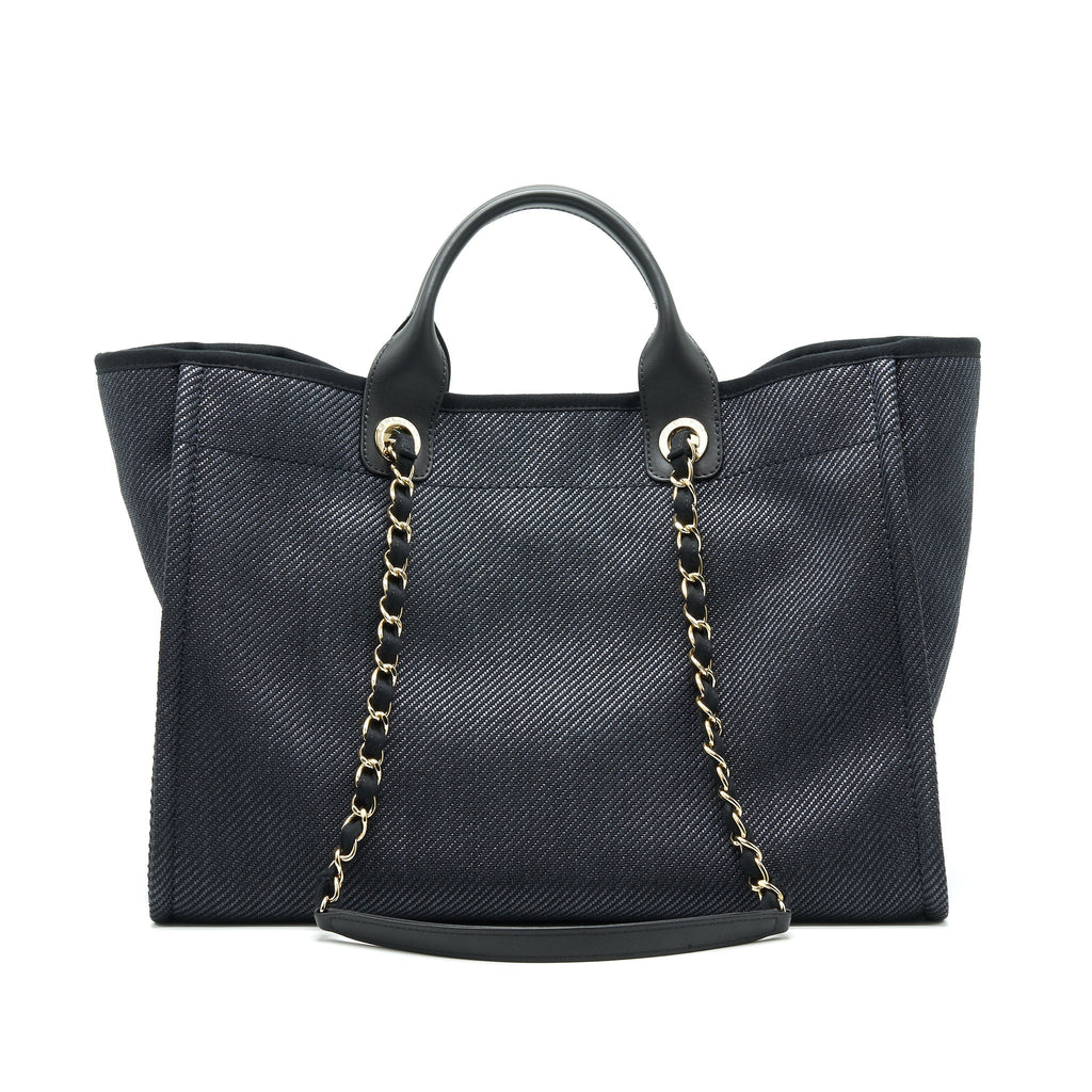 Chanel Medium Deauville Tote In Black
