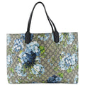 GUCCI GG Supreme Monogram Blooms Large Reversible Tote Beige DD18809