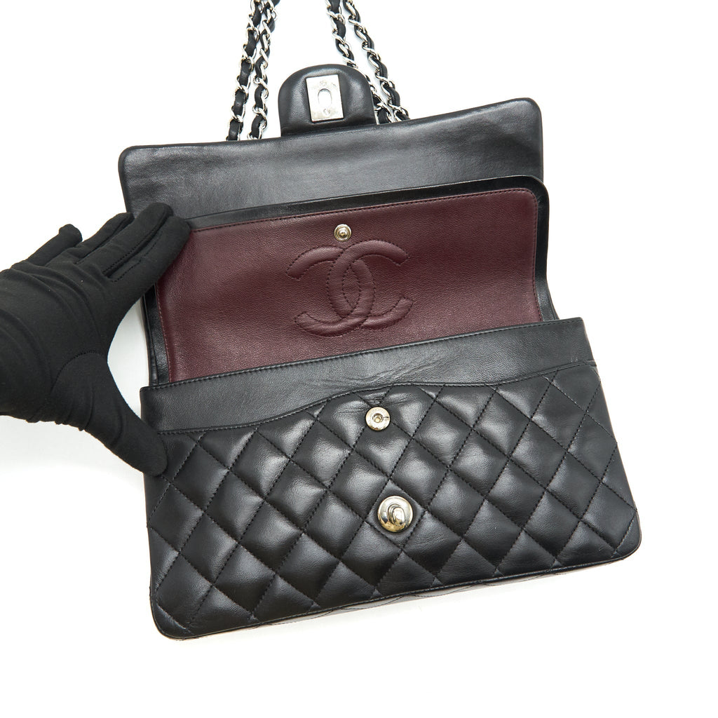 Chanel Classic Double flap Lambskin Black  serial 13