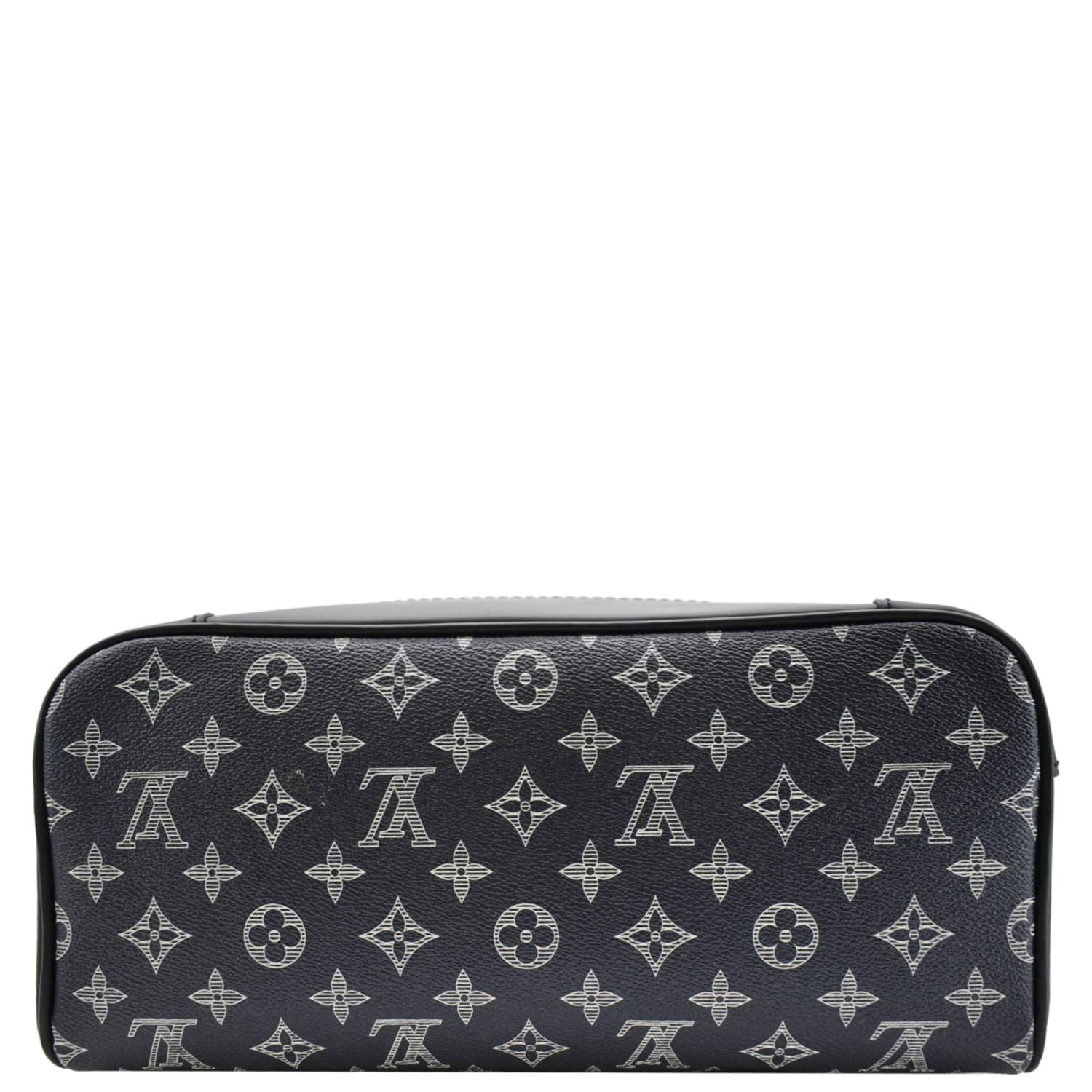 LOUIS VUITTON Steamer Savane Monogram Chapman Canvas Backpack Bag Navy Blue