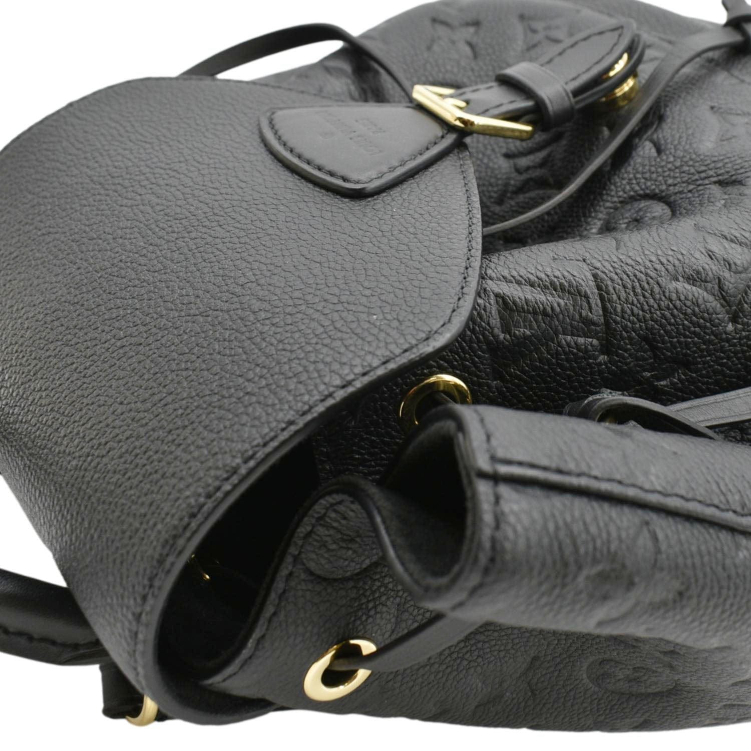 LOUIS VUITTON Montsouris PM Monogram Empreinte Backpack Black