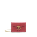 Gucci GG marmont Wallet on Chain Red