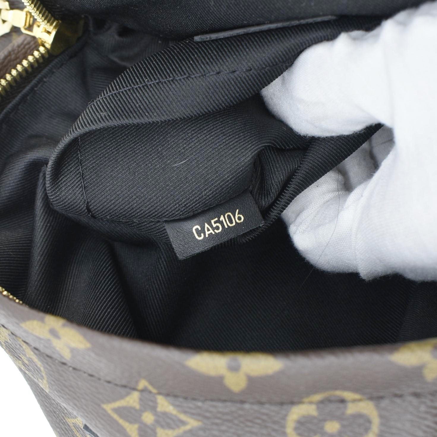 LOUIS VUITTON Palm Springs PM Monogram Canvas Backpack Brown