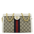 GUCCI Ophidia GG Small Supreme Canvas Chain Shoulder Bag Beige 503877