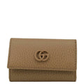 GUCCI Marmont Leather Key Case Light Brown 456118