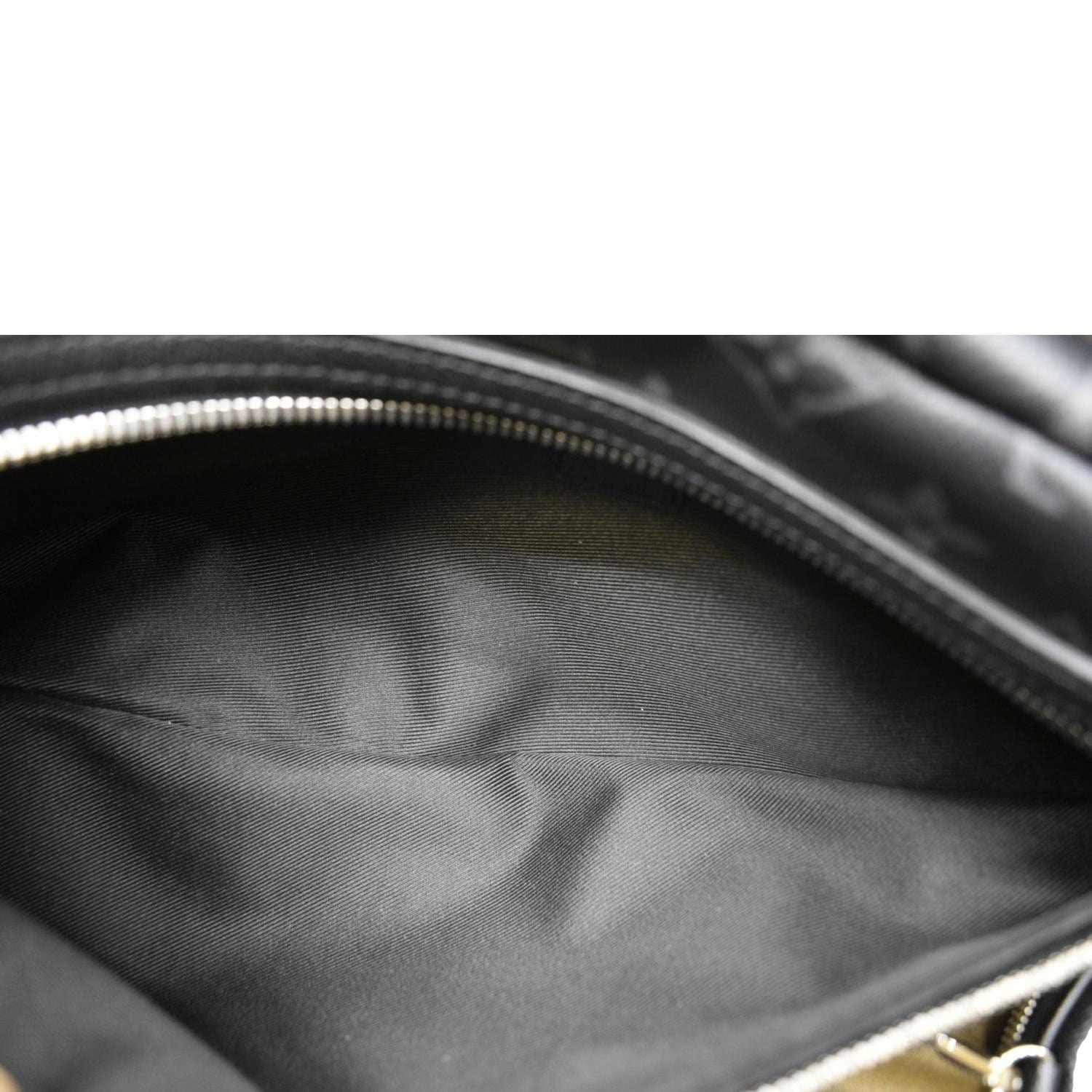 LOUIS VUITTON Duo Sling Taigarama Backpack Bag Black