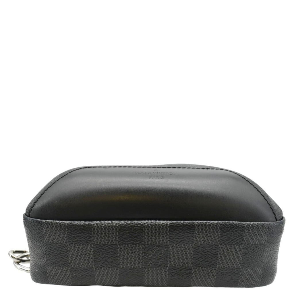 LOUIS VUITTON Avenue Sling Damier Graphite Backpack Bag Black