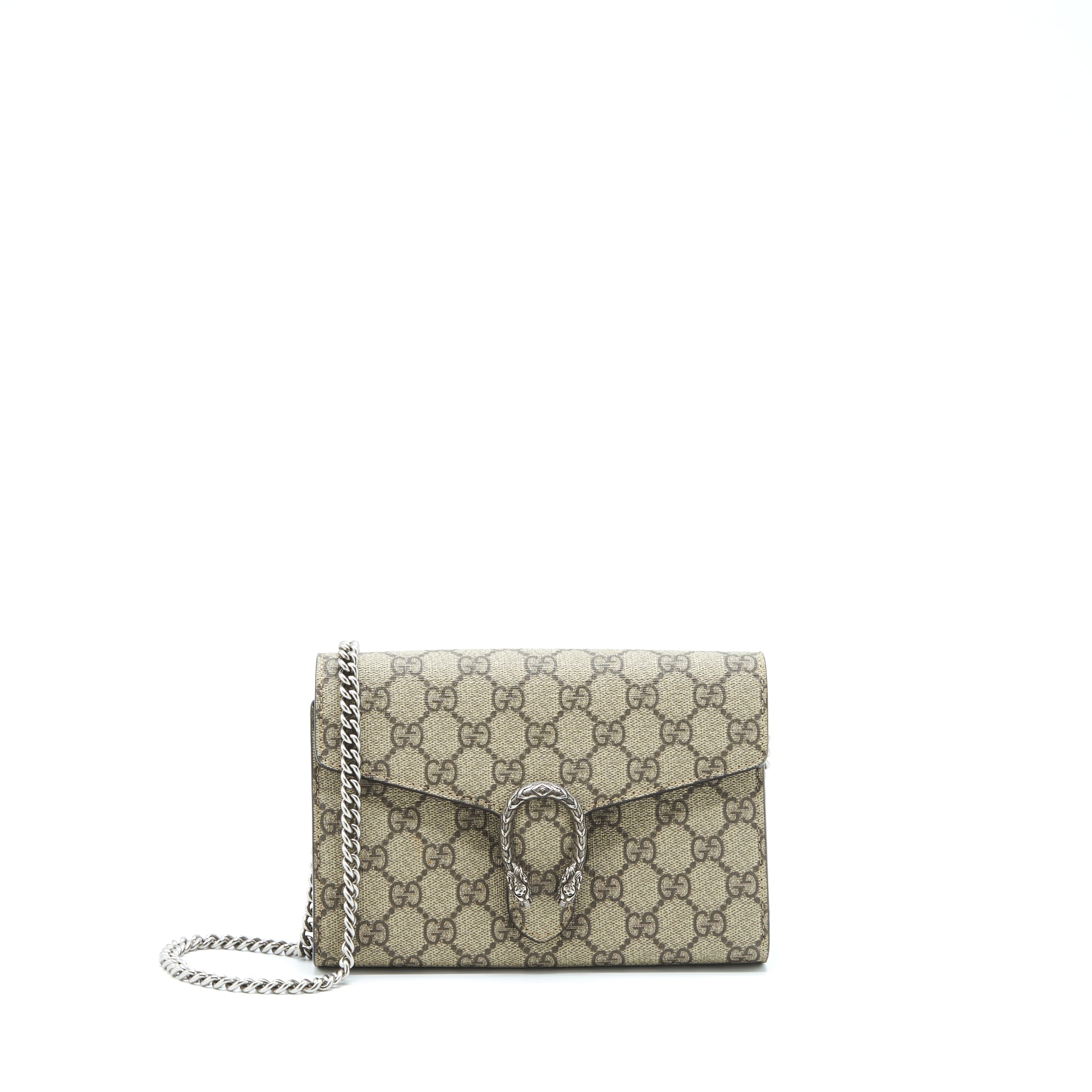 Gucci Dionysus Wallet On Chain GG supreme Canvas SHW