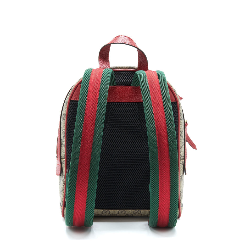 Gucci Cat Print GG Supreme Backpack Pink/Red/Multicolour
