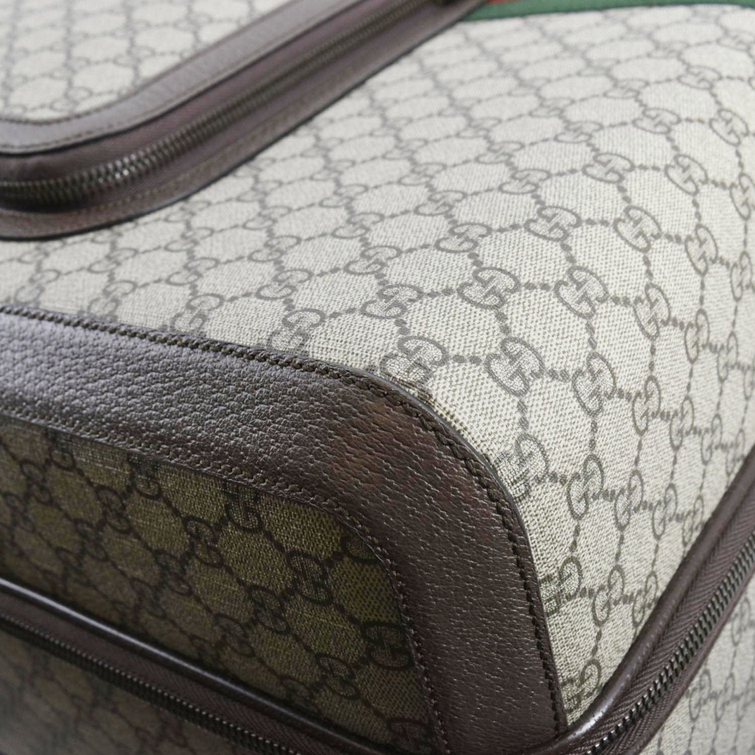 GUCCI Ophidia Trolley GG Supreme Canvas Travel Bag Beige 728305