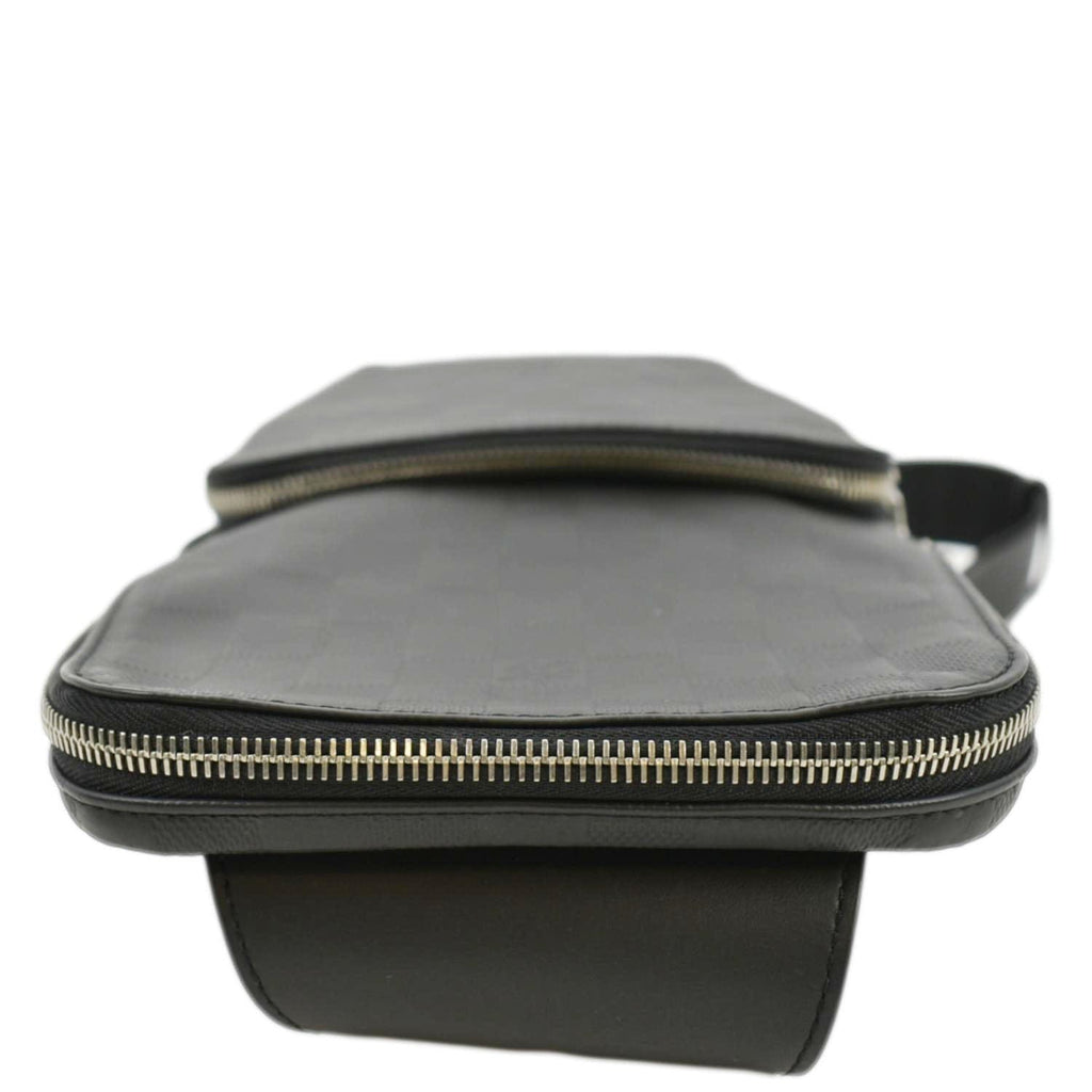 LOUIS VUITTON Avenue Sling Damier Infini Backpack Bag Black