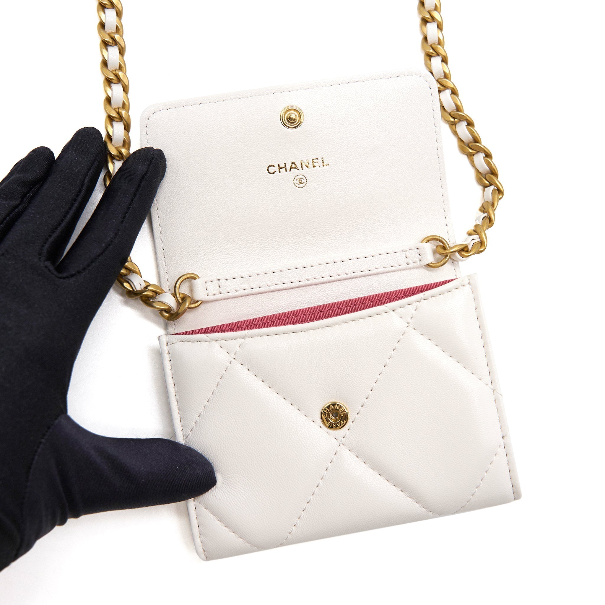 Chanel 19 Flap Coin Purse with Chain