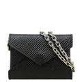 LOUIS VUITTON Kirigami Necklace Epi Leather Clutch Black