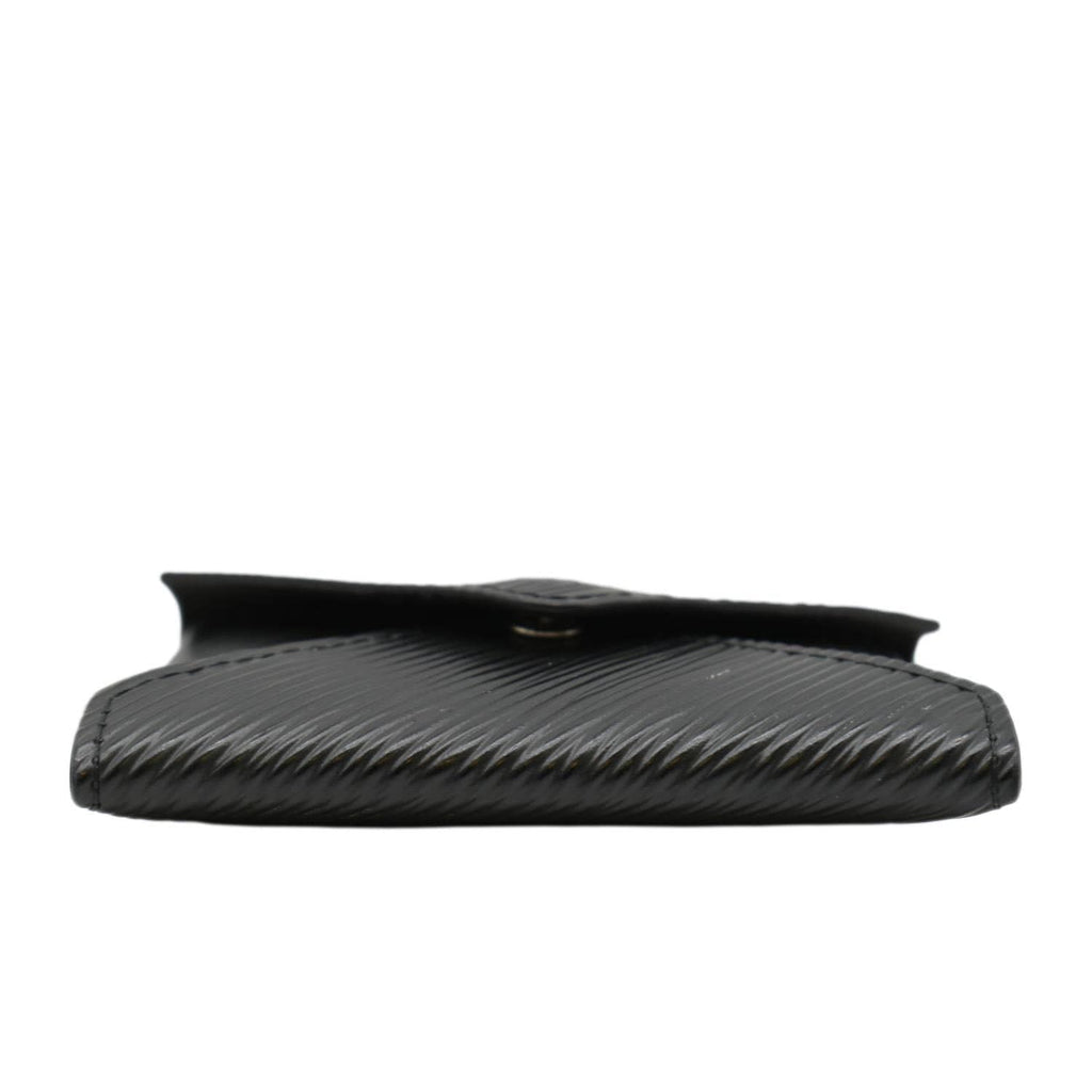 LOUIS VUITTON Kirigami Necklace Epi Leather Clutch Black