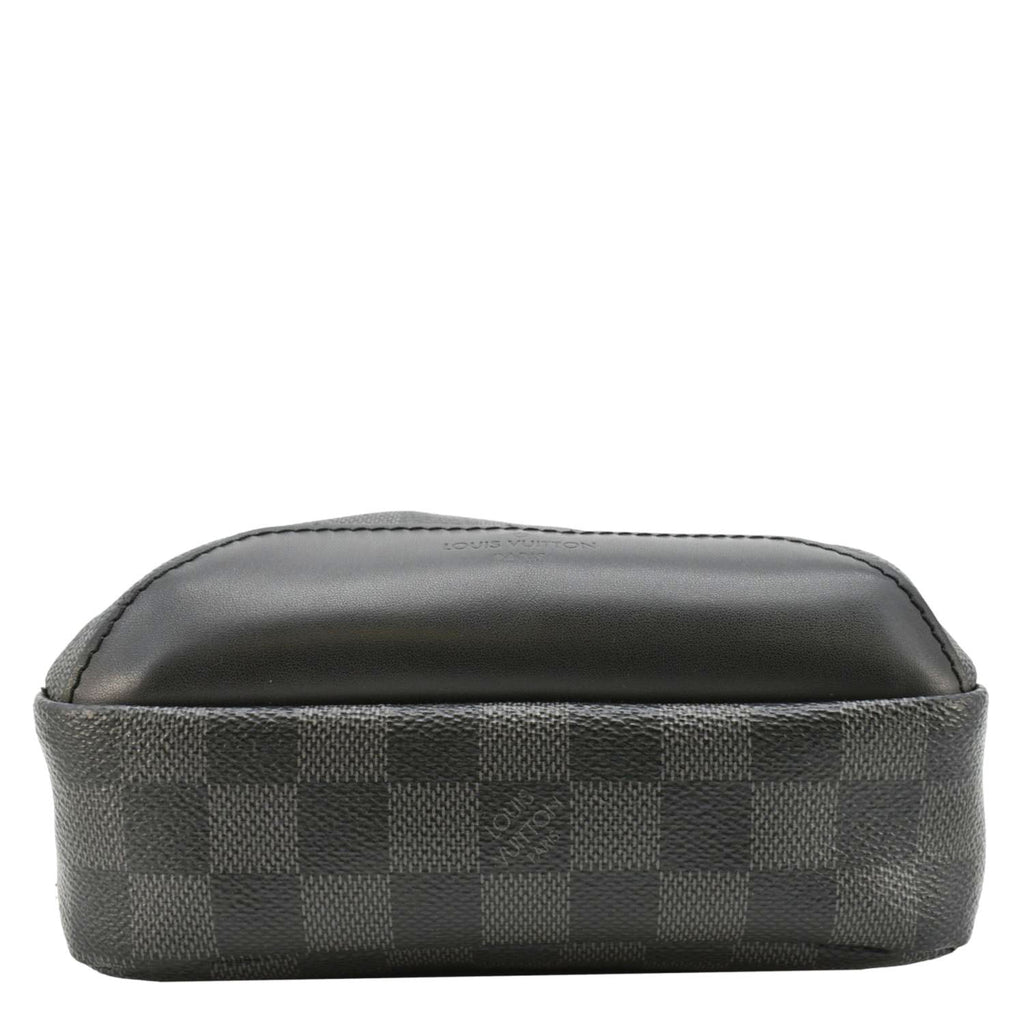 LOUIS VUITTON Avenue Sling Damier Graphite Backpack Bag Black
