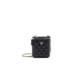 Chanel 21C Long Vanity with Chain Lambskin Black with L