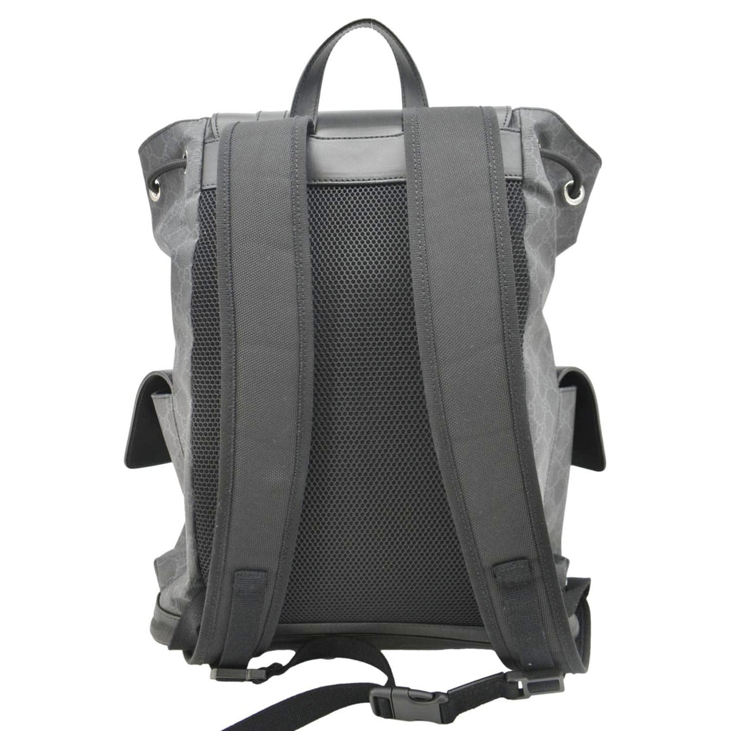 GUCCI GG Supreme Canvas Backpack Black 495563