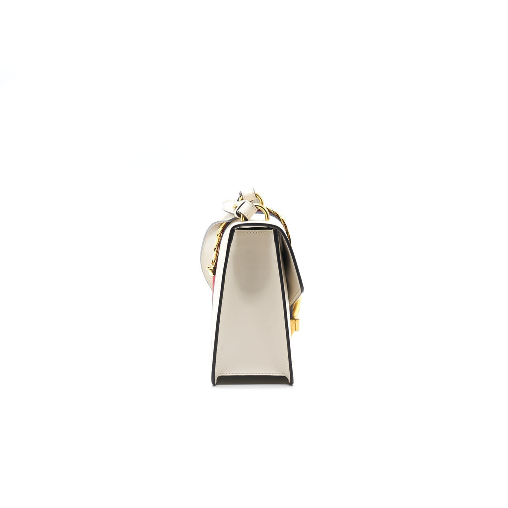 GUCCI SYLVIE SMALL SHOULDER BAG WHITE