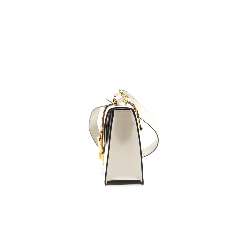 GUCCI SYLVIE SMALL SHOULDER BAG WHITE